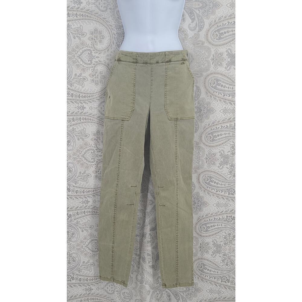 Ecru The Mitchell Project "The Reade" pull on women's pants Olive Sz 4 Gorpcore